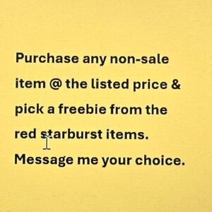 Regular Purchase/Freebie item